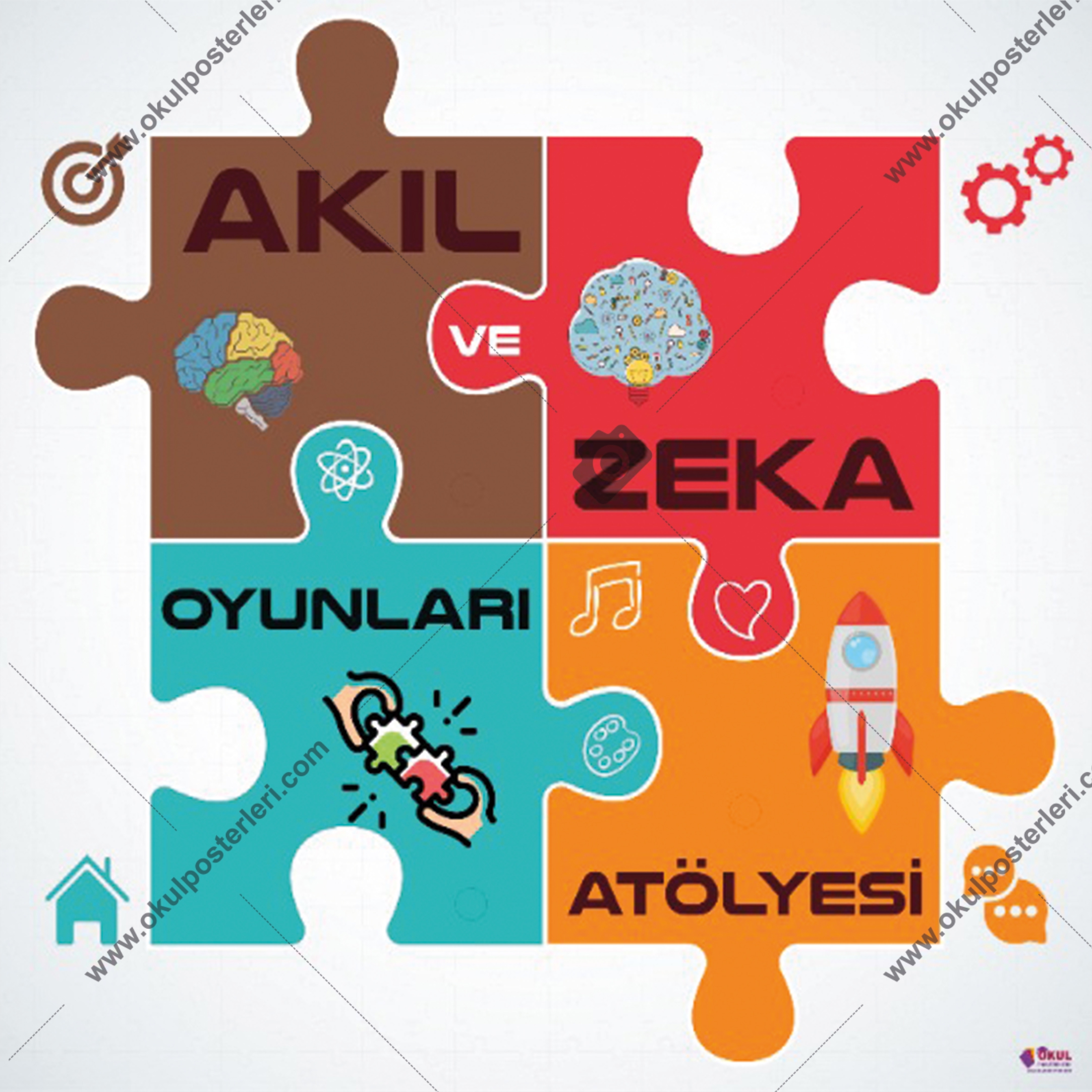 Akıl Zeka Oyunları Okul Posteri 7