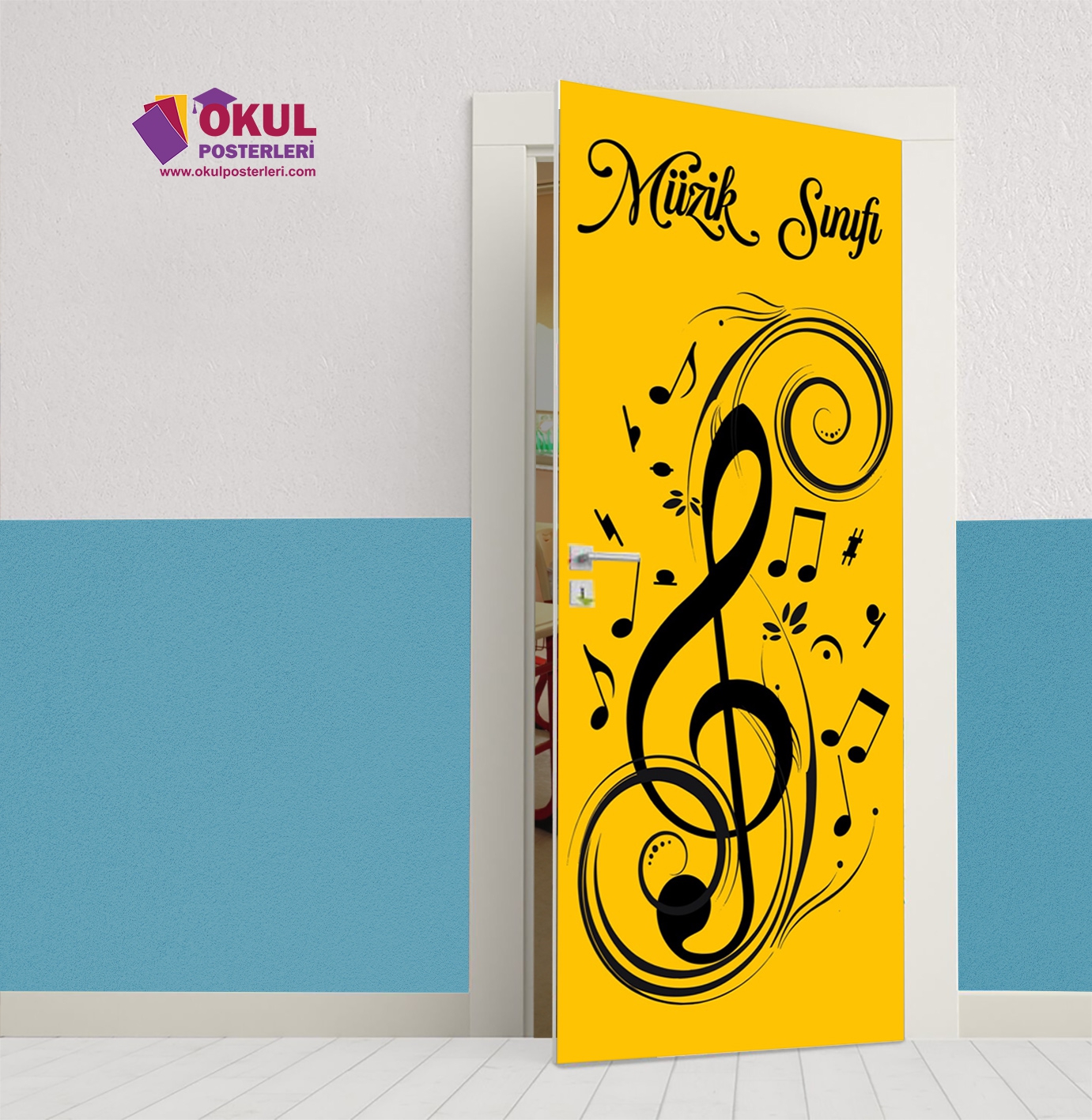Müzik Sınıfı Kapı Giydirmesi 11