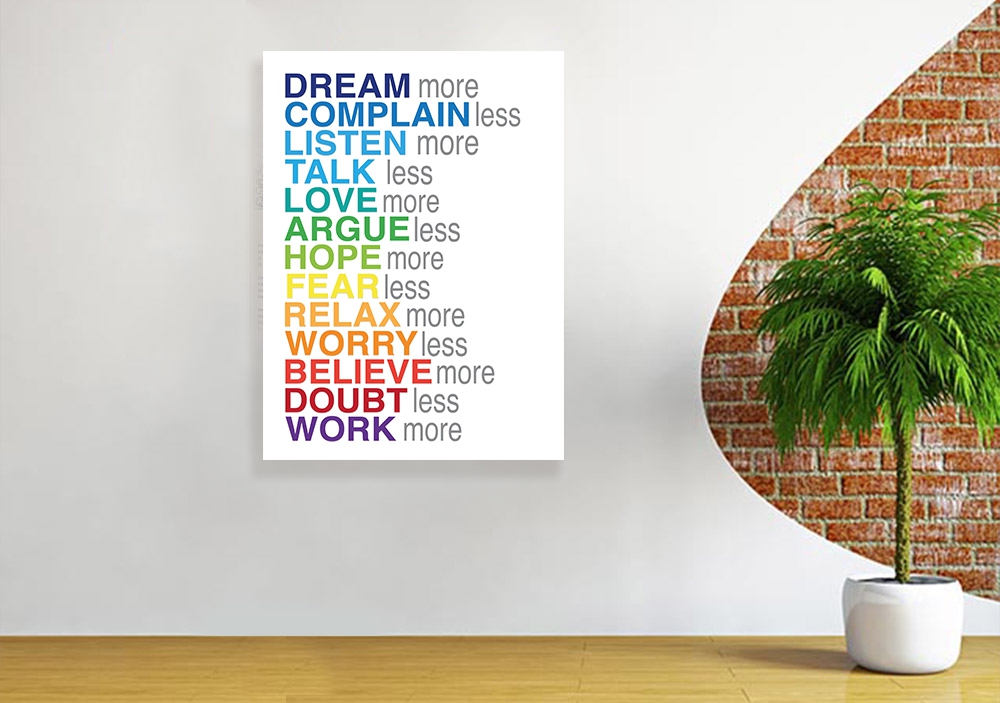 Dream more Worry less Okul Afişi