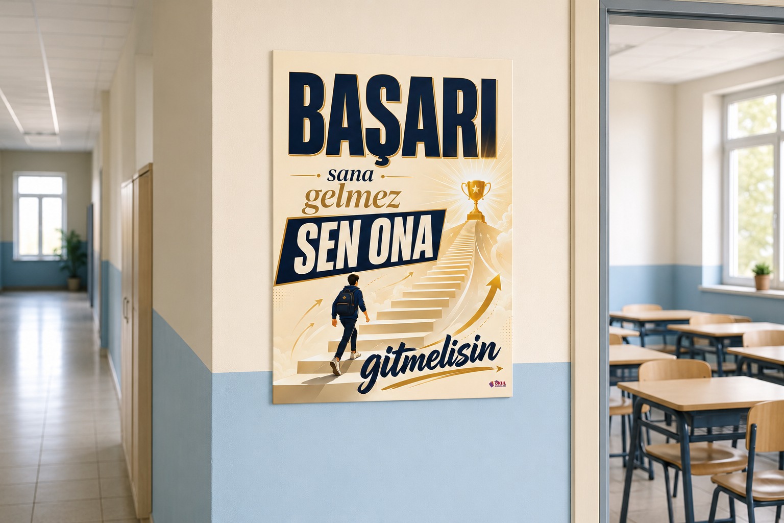 Zirveye Giden Yol Başarı Rehberlik Posterlik