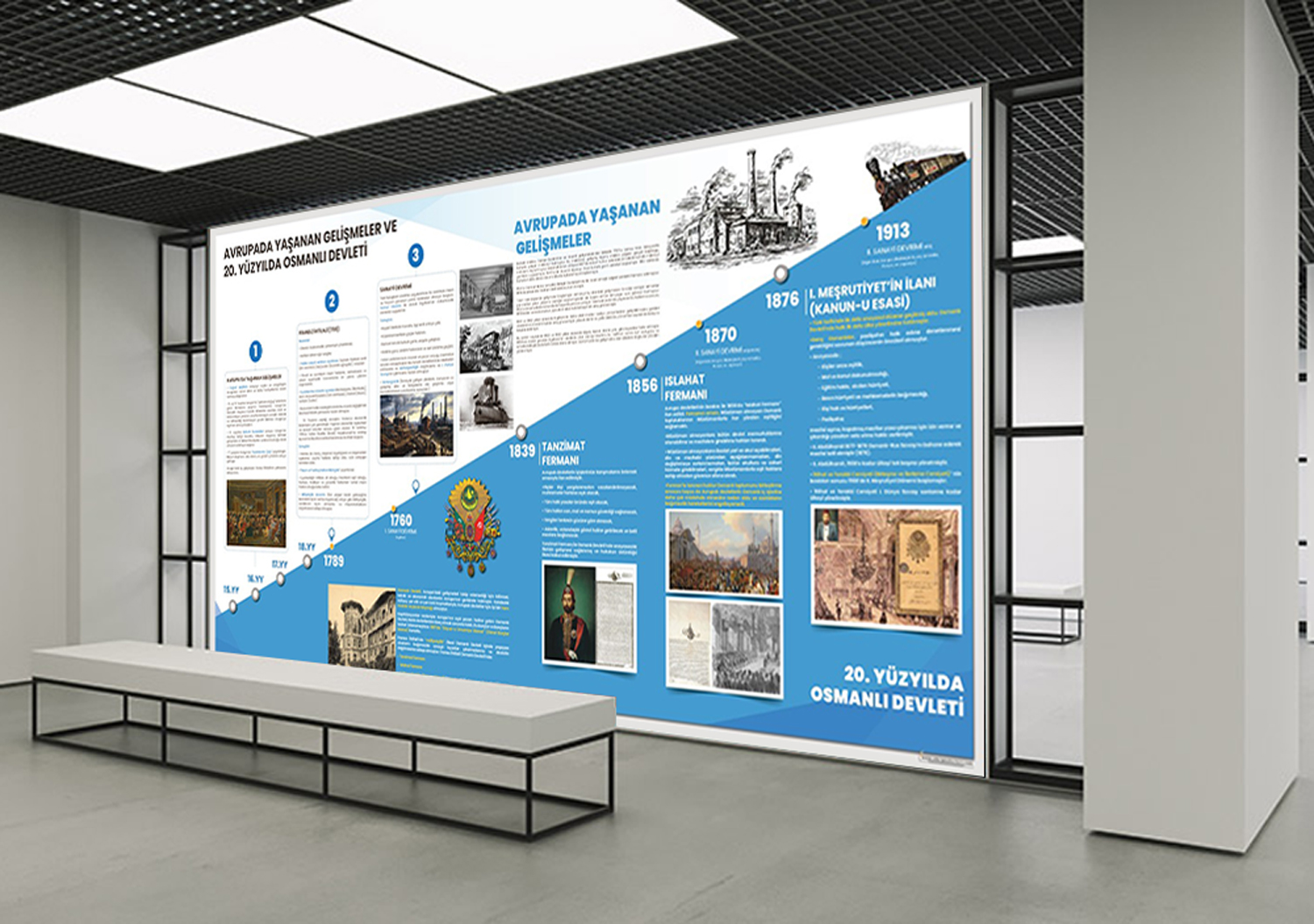 Avrupada Yaşanan Gelişmeler ve 20. Yüzyılda Osmanlı Devleti Okul Posteri