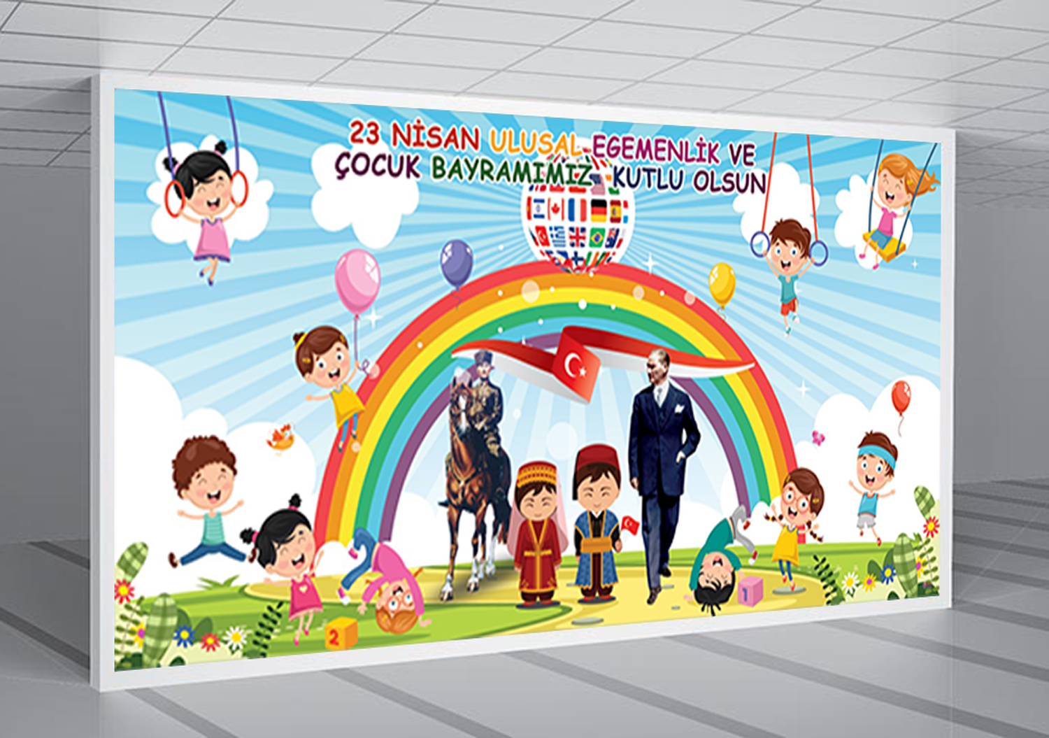 23 Nisan Okul Posteri