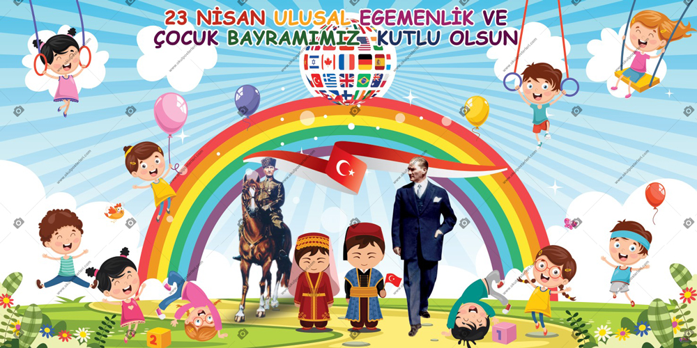 23 Nisan Okul Posteri