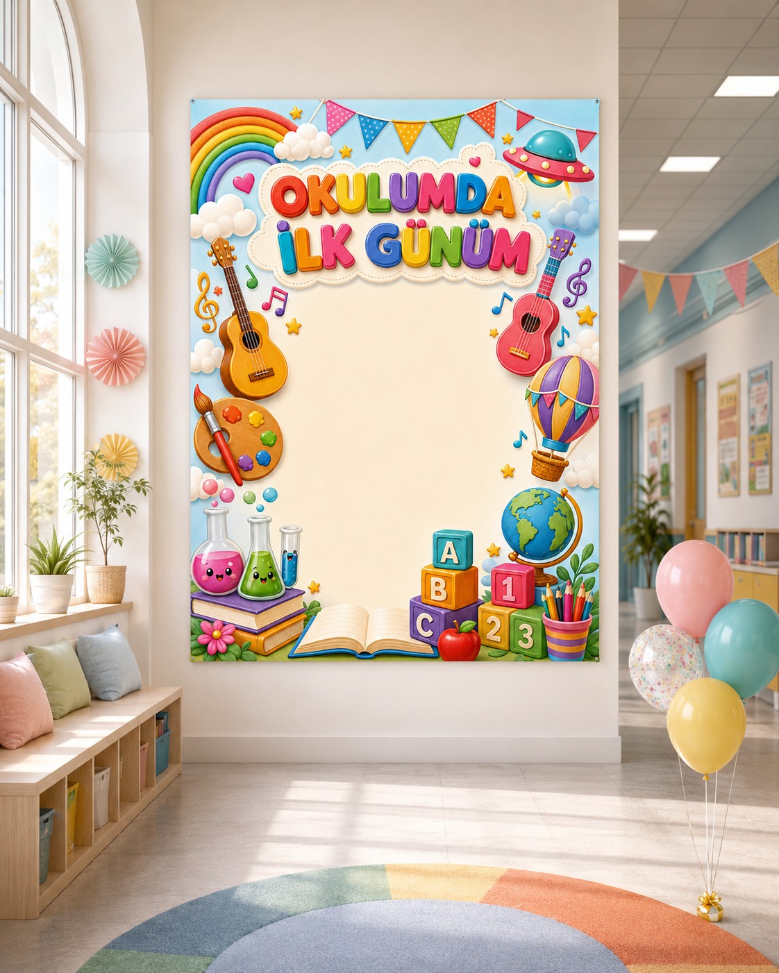Okulumda İlk Günüm Hatırası Branda 4