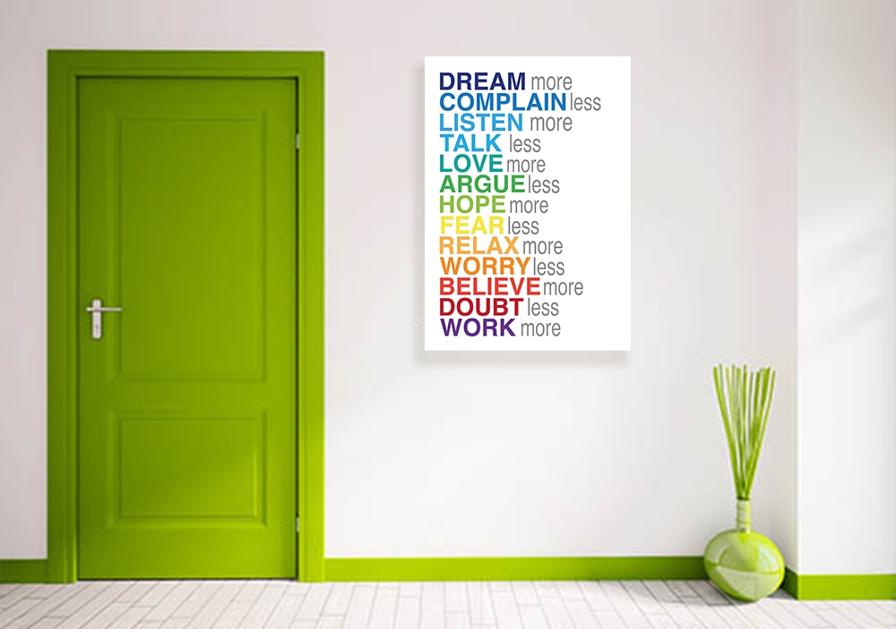 Dream more Worry less Okul Afişi