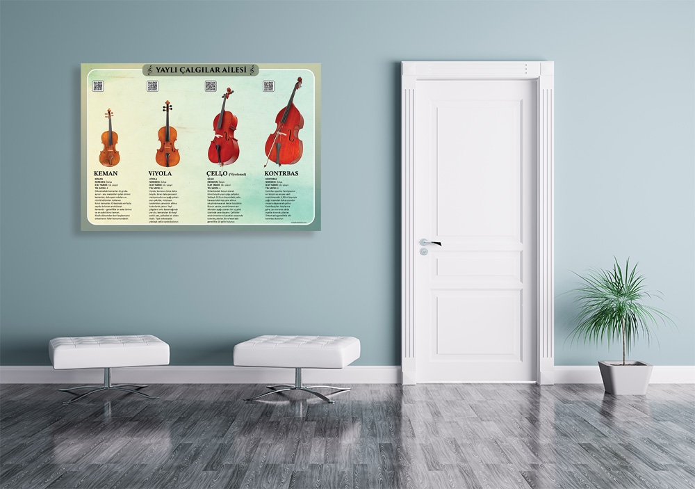 Yaylı Çalgılar Ailesi Okul Posteri