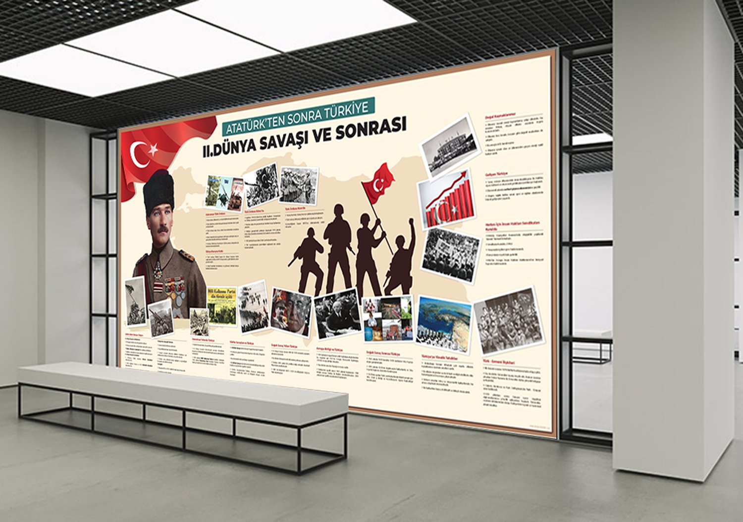 Atatürk’ten Sonra 2. Dünya Savaşı ve Sonrası Okul Posteri