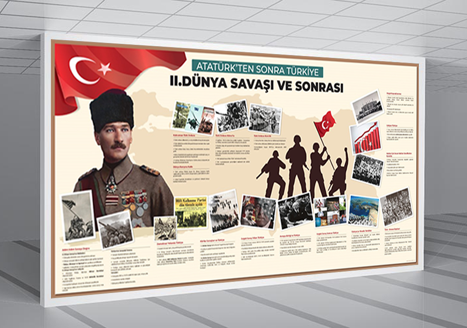 Atatürk’ten Sonra 2. Dünya Savaşı ve Sonrası Okul Posteri