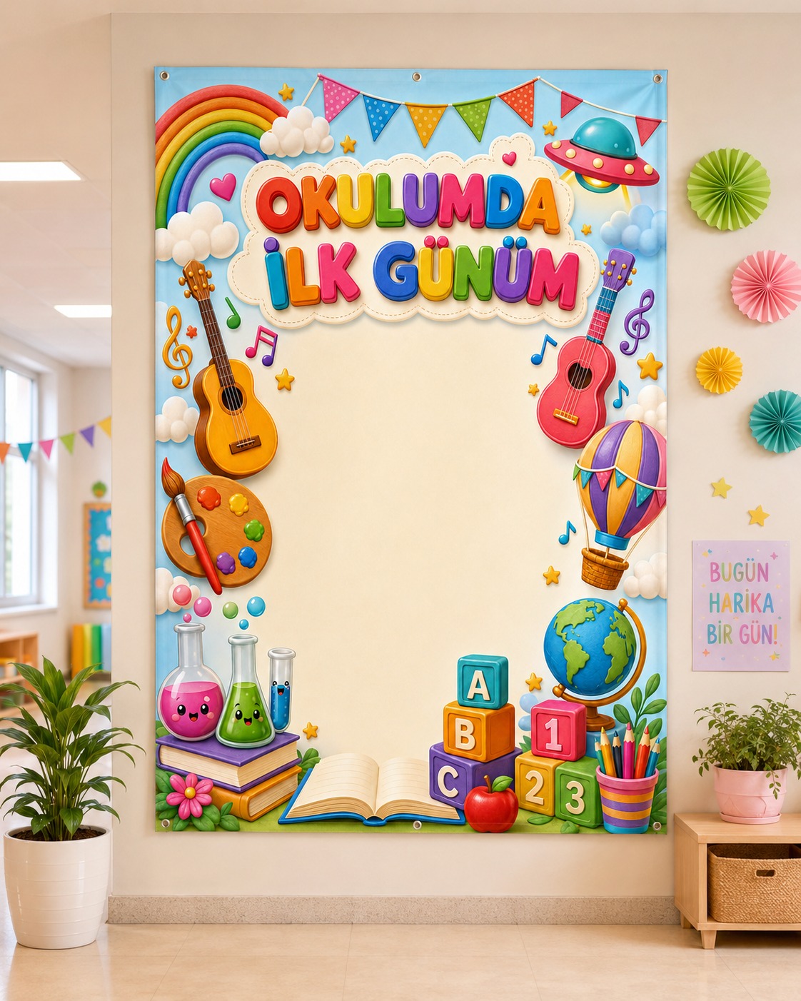 Okulumda İlk Günüm Hatırası Branda 4