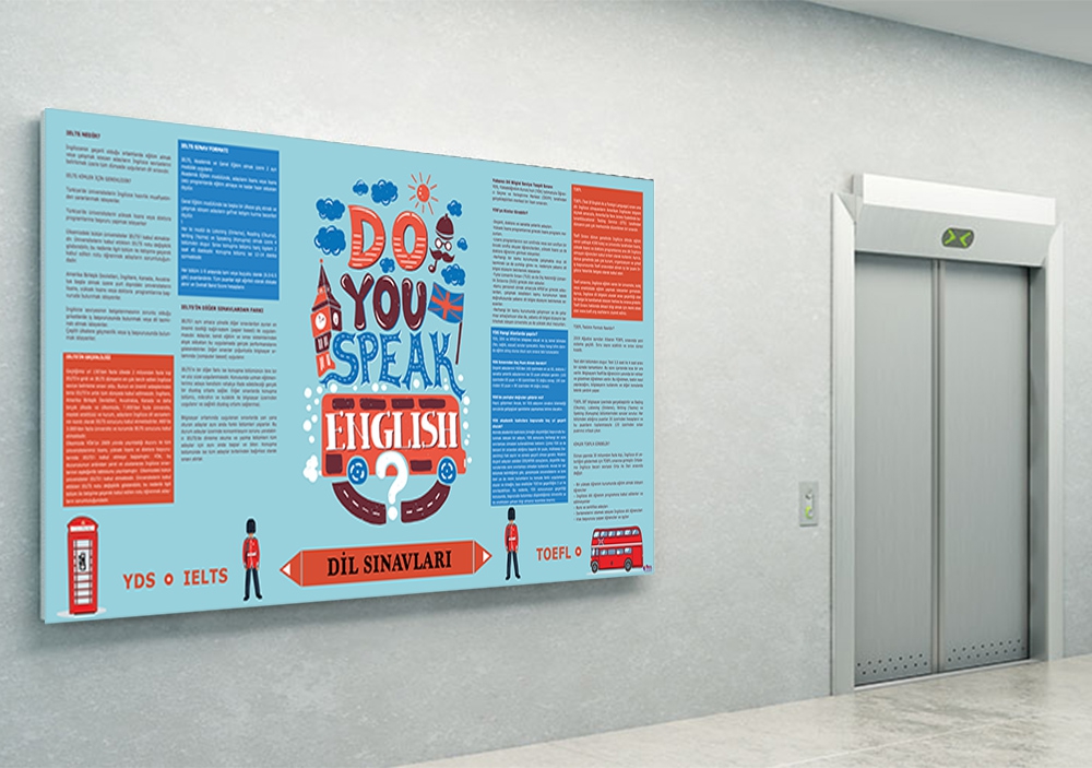 Dil Sınavları Okul Posteri