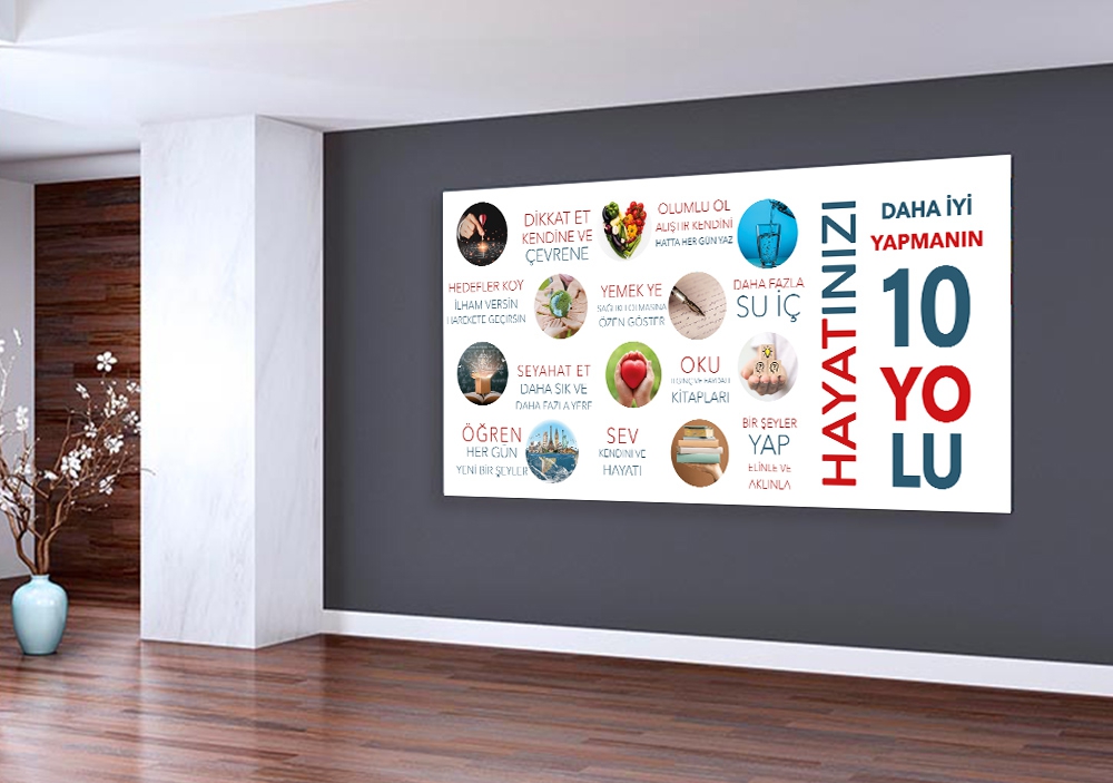 Hayatınızı Daha İyi Yapmanın 10 Yolu Okul Afişi