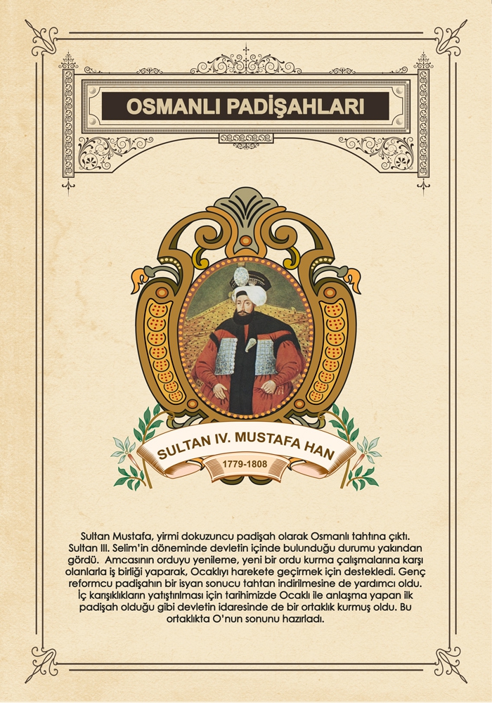SULTAN IV. MUSTAFA HAN OKUL POSTERİ
