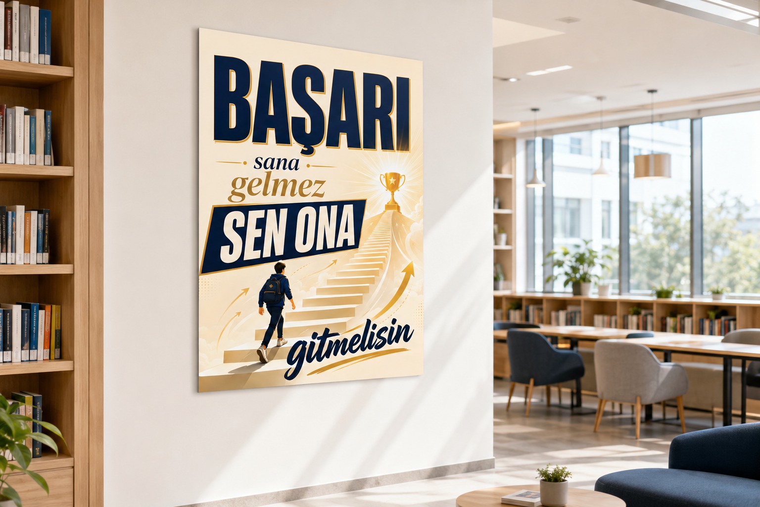 Zirveye Giden Yol Başarı Rehberlik Posterlik