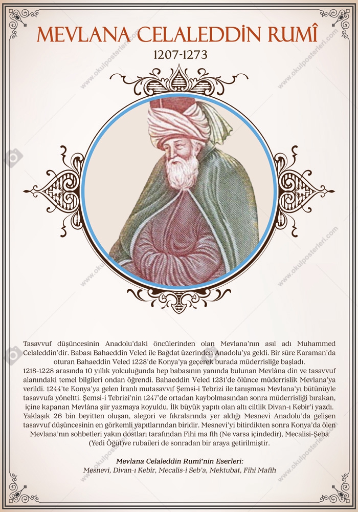 Mevlana Edebiyat Posteri