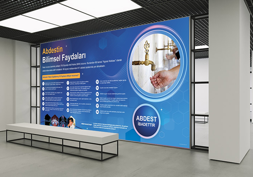 Abdestin Bilimsel Faydaları Okul Posteri