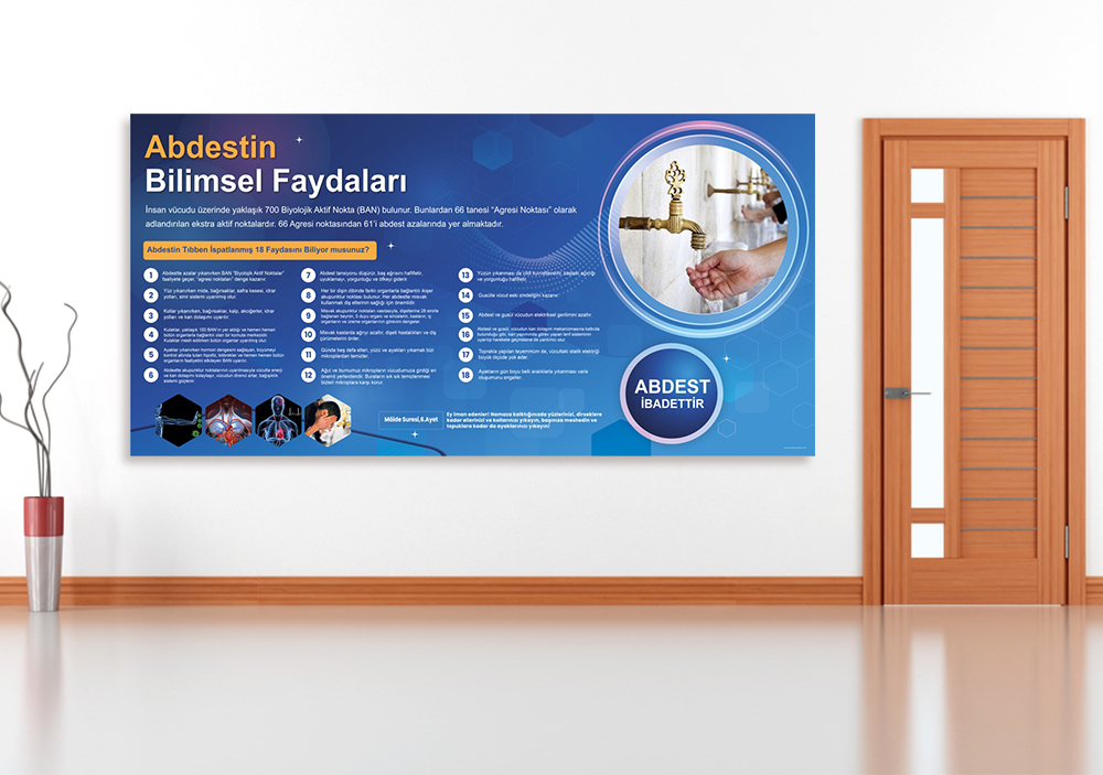 Abdestin Bilimsel Faydaları Okul Posteri