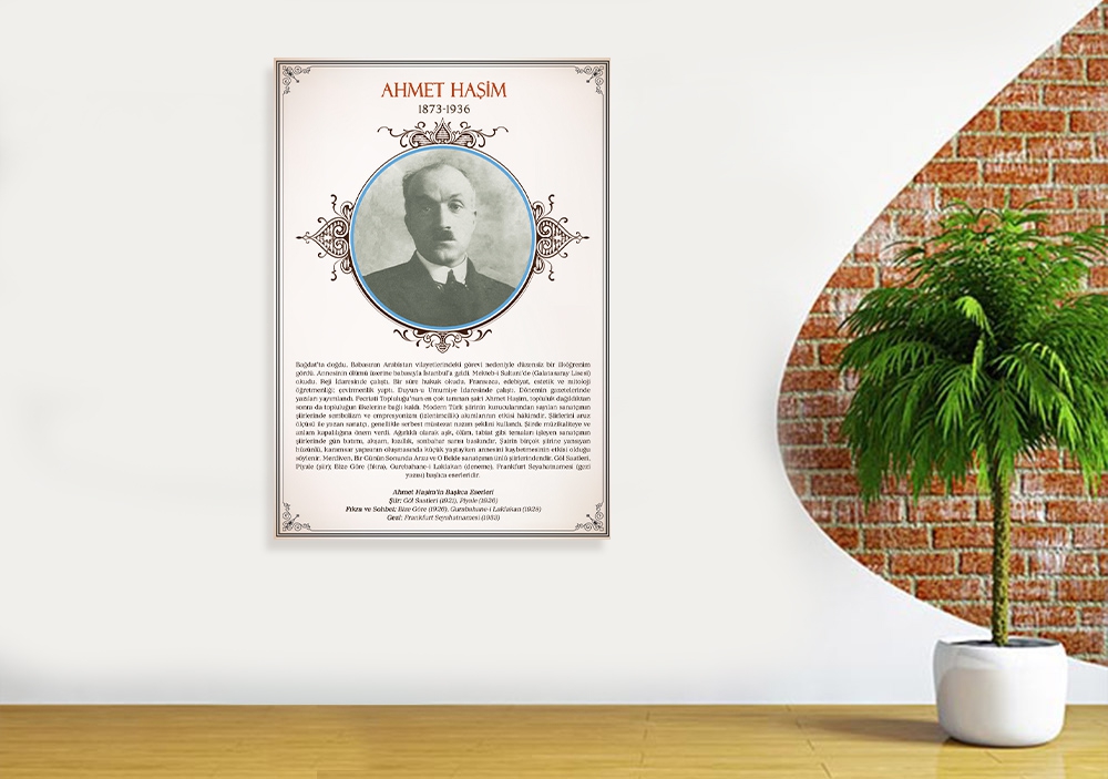 Ahmet Haşim Edebiyat Posteri