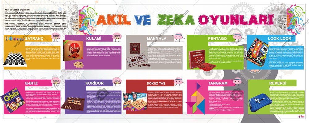 Akıl ve Zeka Oyunları Okul Posteri 6