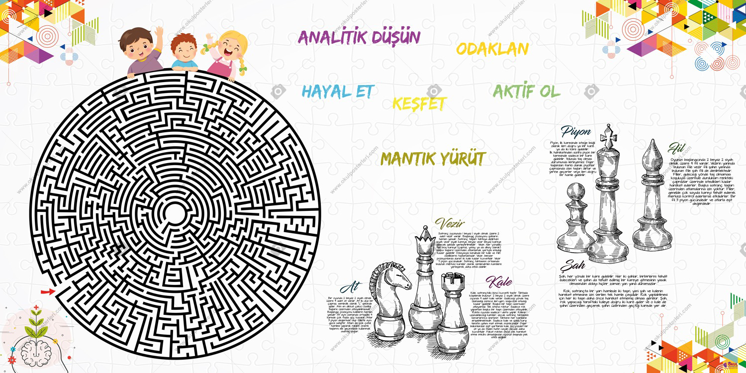 Akıl Zeka Oyunları Okul Posteri 16