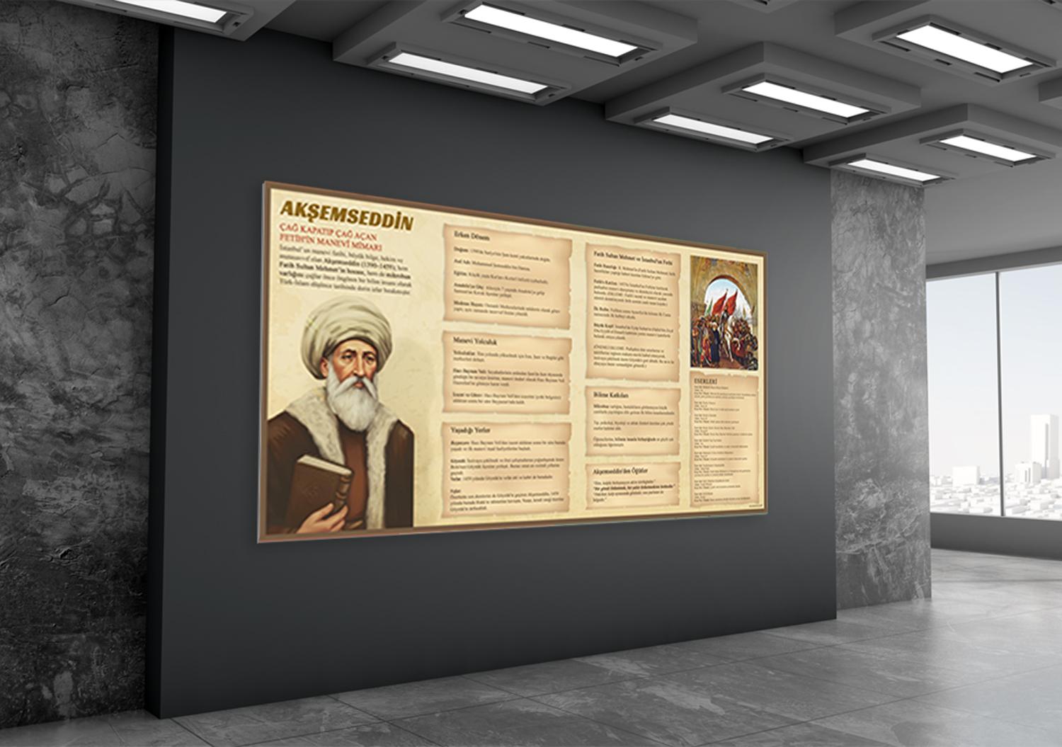 Çağ Kapatıp Çağ Açan Fethin Manevi Mimarı: Akşemseddin Eğitim Posteri