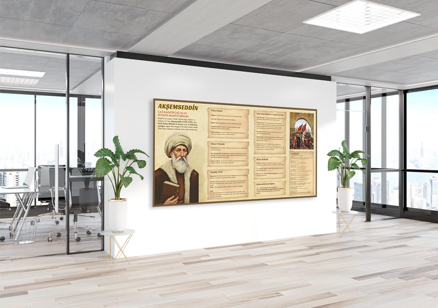 Çağ Kapatıp Çağ Açan Fethin Manevi Mimarı: Akşemseddin Eğitim Posteri