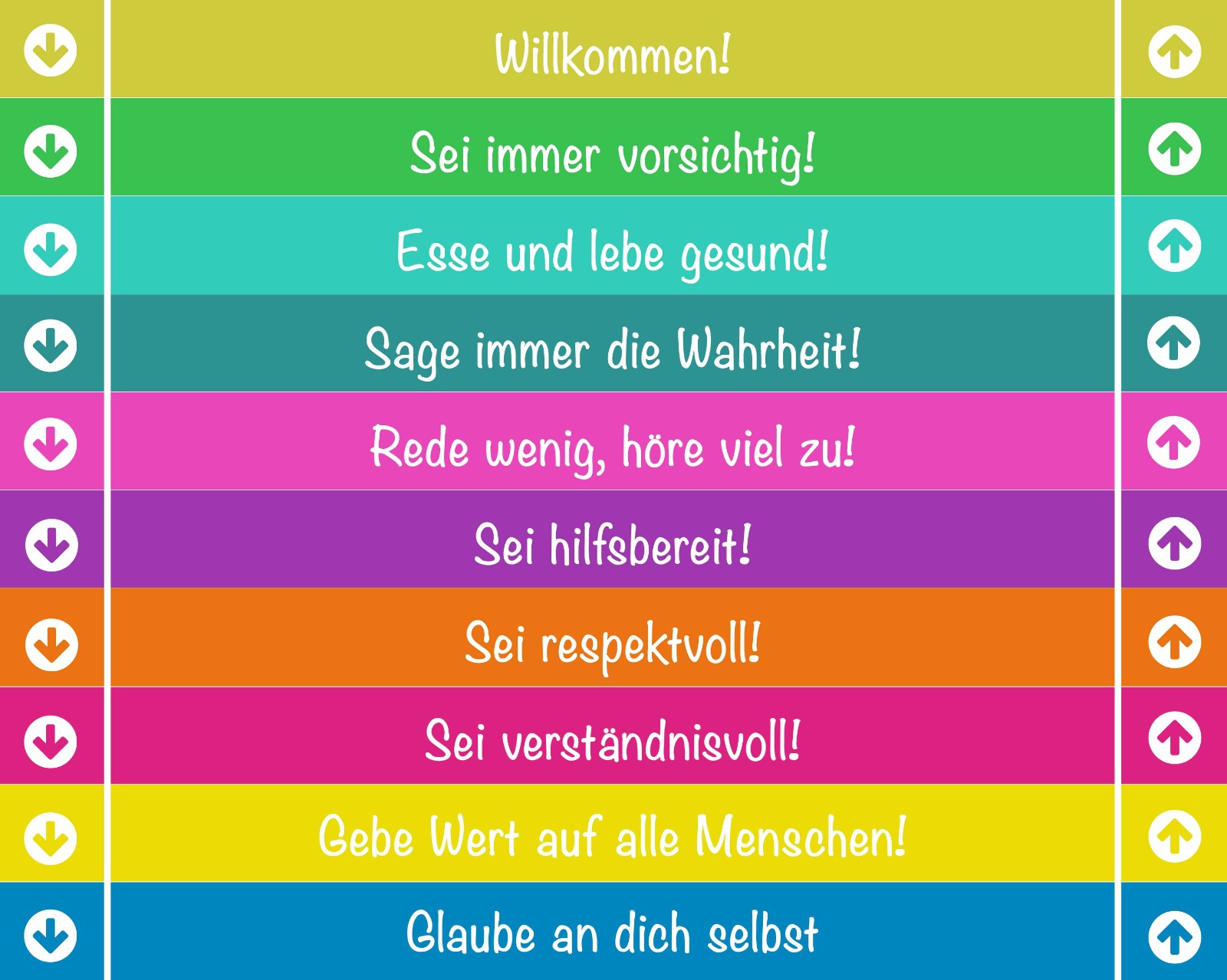 Almanca Merdiven Yazısı 1