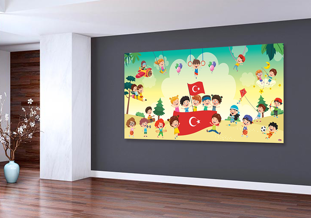 Bayraklı Mutlu Çocuklar Anaokulu Posteri