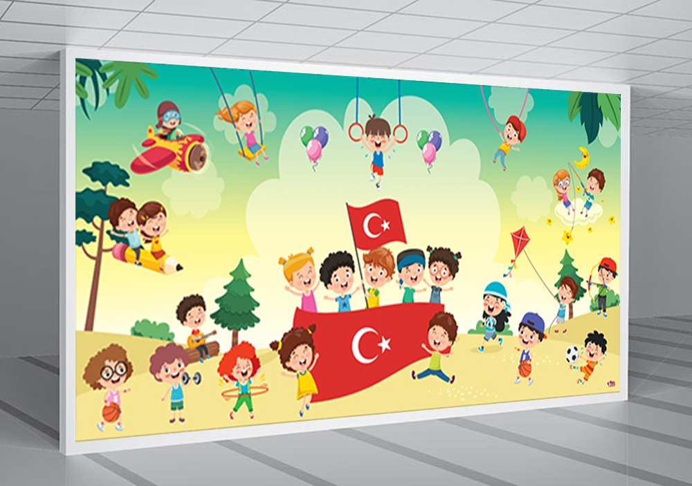 Bayraklı Mutlu Çocuklar Anaokulu Posteri