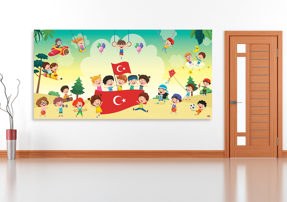 Bayraklı Mutlu Çocuklar Anaokulu Posteri