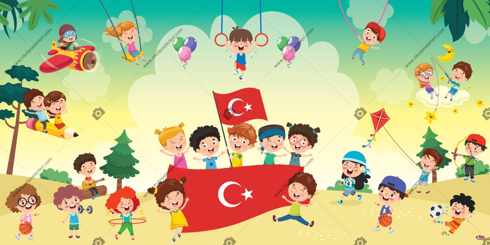 Bayraklı Mutlu Çocuklar Anaokulu Posteri