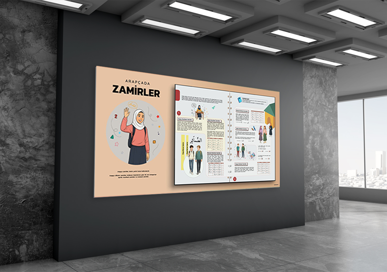 Arapça Zamirler 1 Okul Posteri