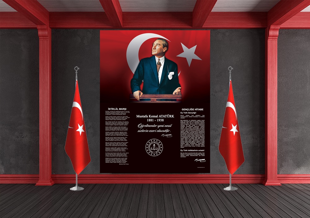 Atatürk Köşesi 6 Okul Posteri