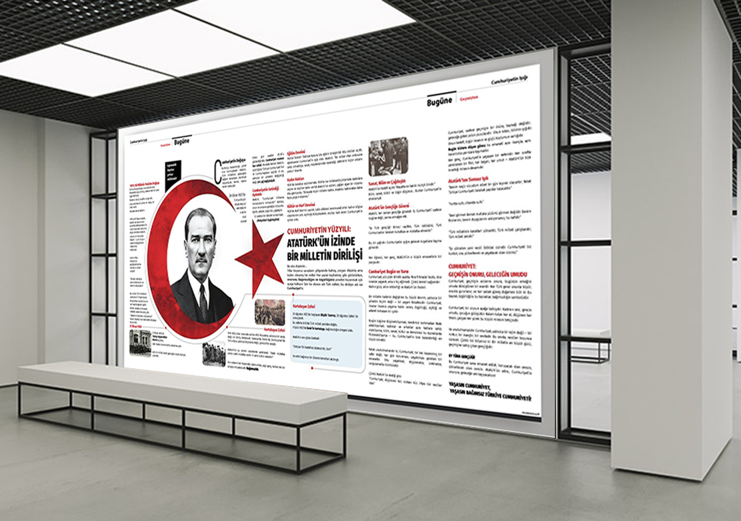 Cumhuriyetin Yüzyılı Atatürk’ün İzinde Okul Posteri