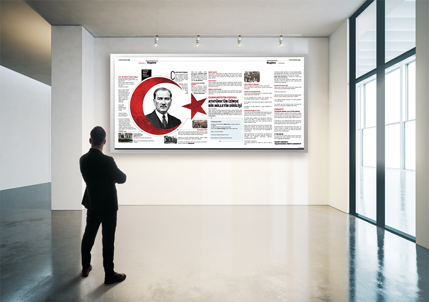 Cumhuriyetin Yüzyılı Atatürk’ün İzinde Okul Posteri