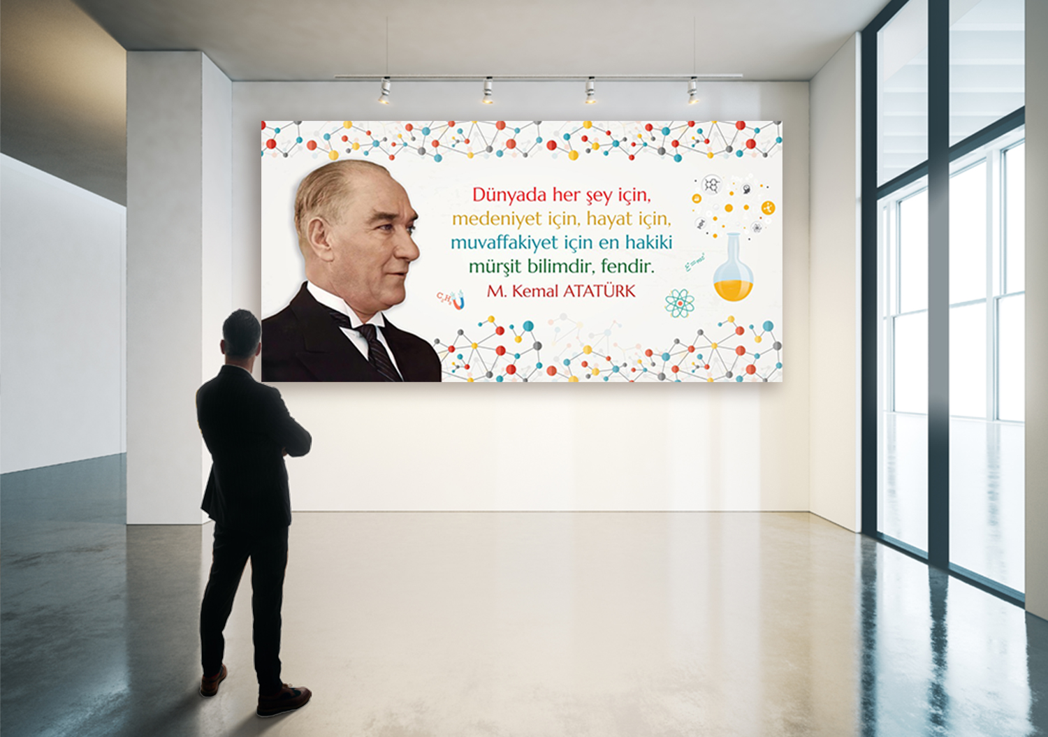 Atatürk ve Bilim Posteri 3