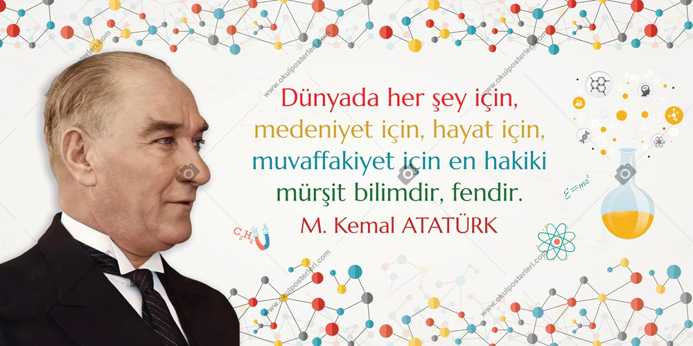 Atatürk ve Bilim Posteri 3