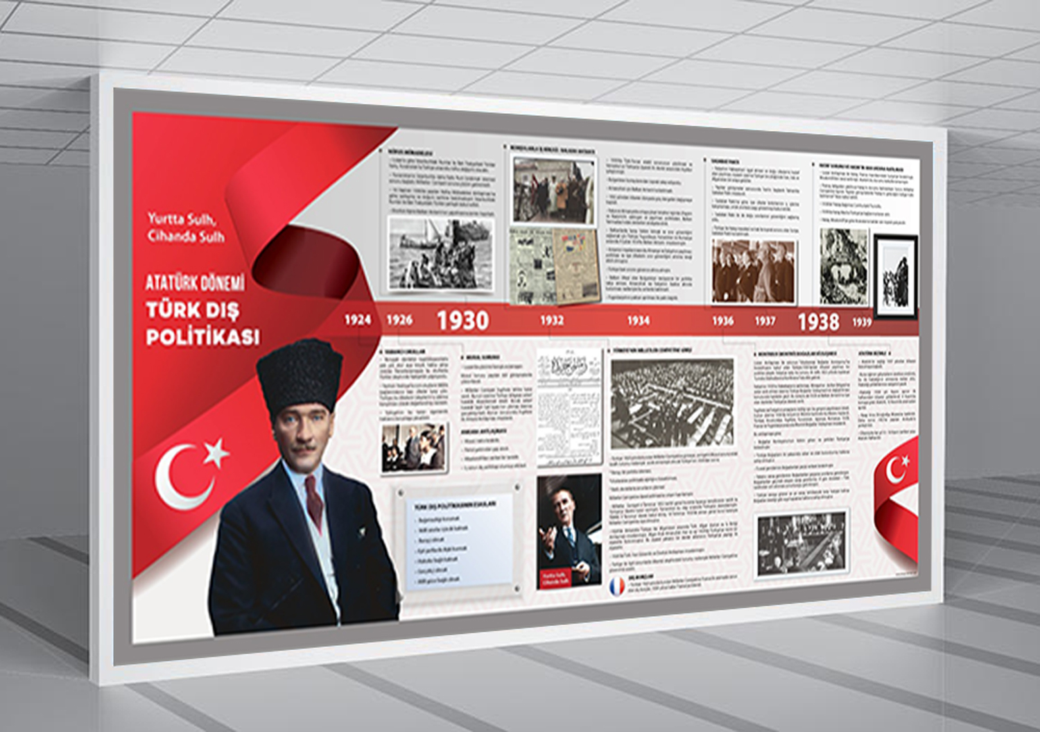 Atatürk Dönemi Türk Dış Politikası Okul Posteri