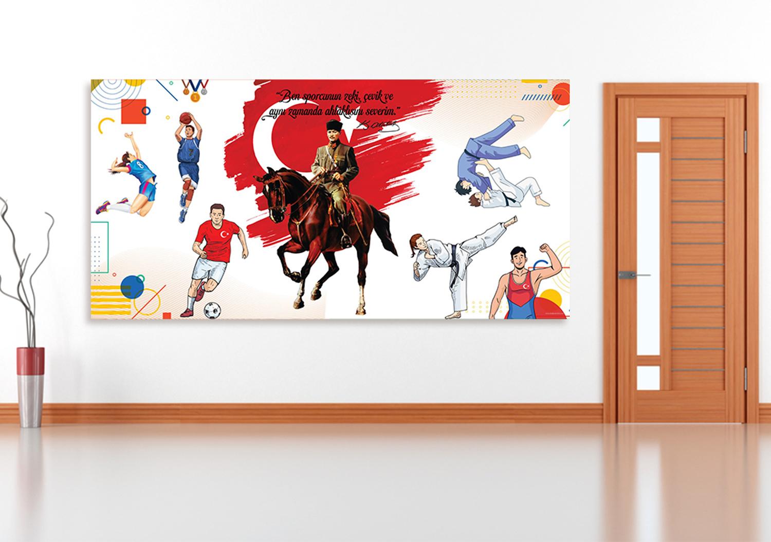 Atatürk ve Spor Okul Posteri 4