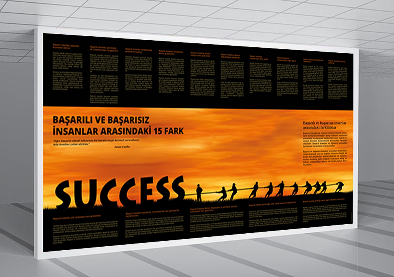Başarılı ve Başarısız İnsanlar Arasındaki 15 Fark Okul AFİŞİ