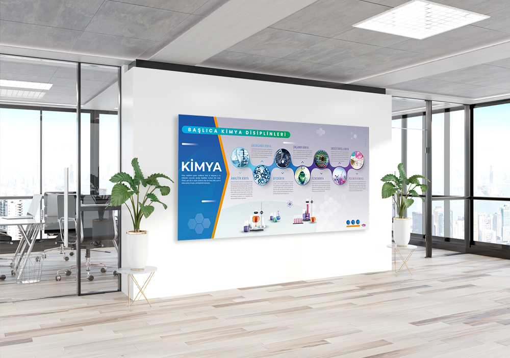Başlıca Kimya Disiplinleri Okul Posteri
