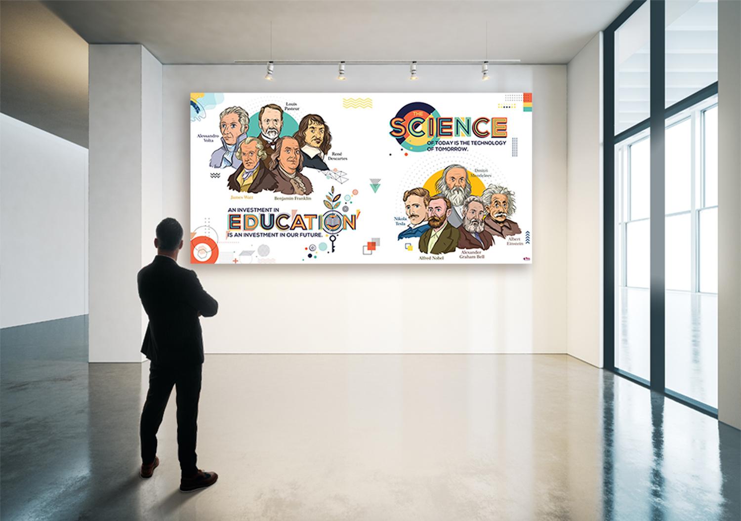 Bilimin Öncüleri Okul Posteri