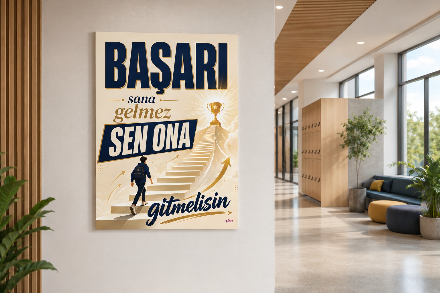 Zirveye Giden Yol Başarı Rehberlik Posterlik