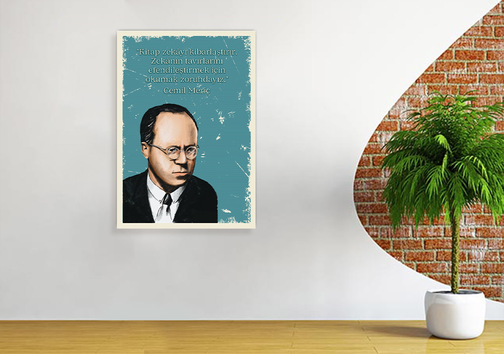Cemil Meriç Edebiyat Posteri