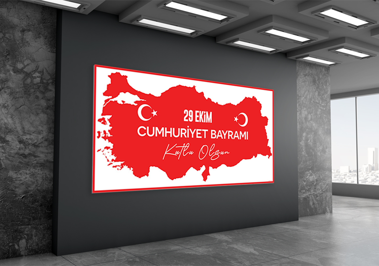 29 Ekim Cumhuriyet Bayramı Posteri