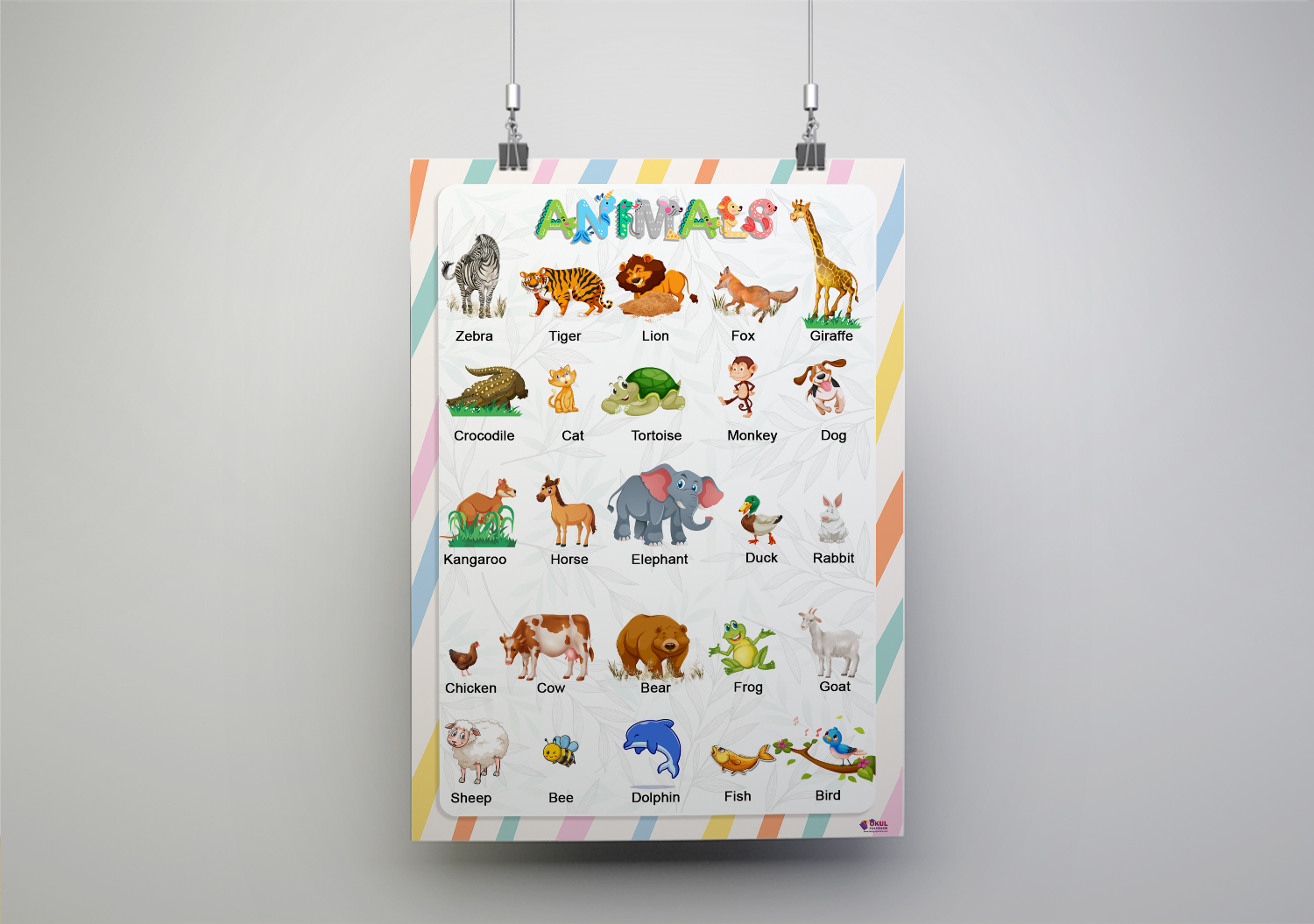 Animals Okul Posteri