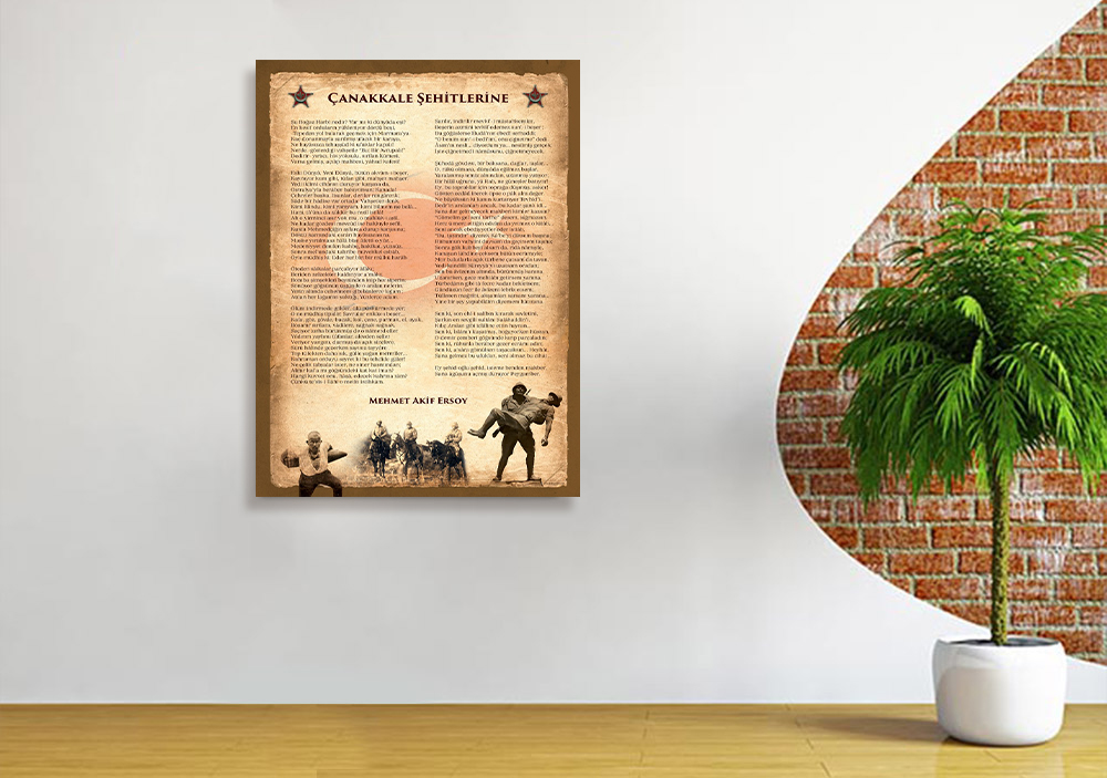Çanakkale Şehitlerine Şiiri Edebiyat Posteri-2