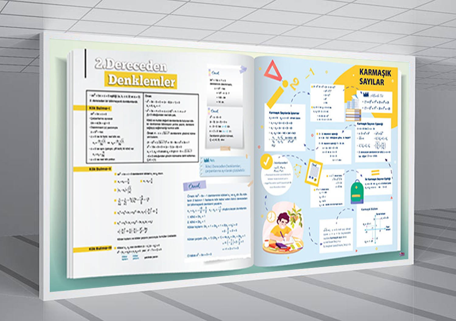 2. Dereceden Denklemler - Karmaşık Sayılar Matematik Posteri