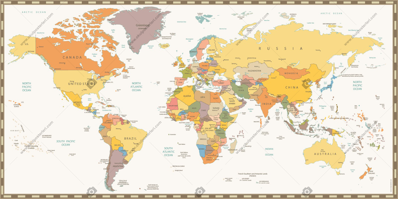 Dünya Siyasi Haritası 5