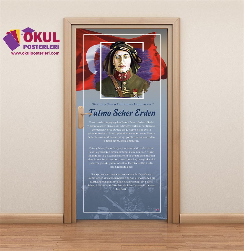 Türk Büyükleri Fatma Seher Erden Kapı Giydirme