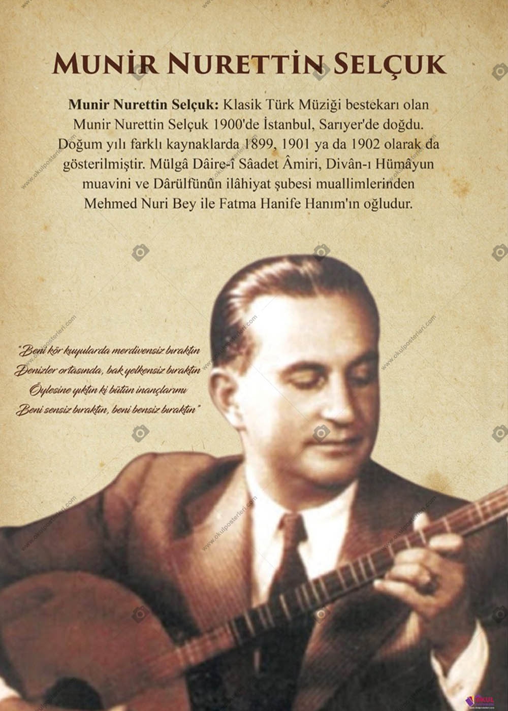 Munir Nurettin Selçuk Okul Afişi